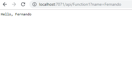 Azure Functions primera ejecución