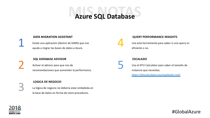 Recomendaciones Azure Sql Database