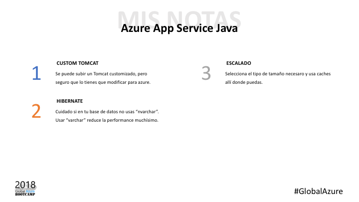 Recomendaciones para App Services con Java