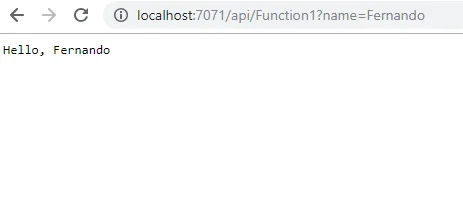 Azure Functions primera ejecución
