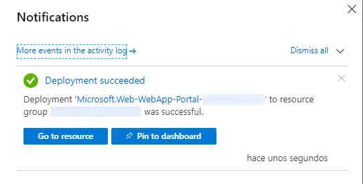 Notificación de creada