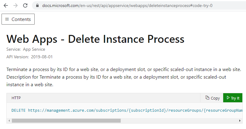 Restart Web App Instance Processes