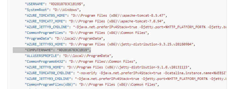 Get Web App Instance Process Details - result