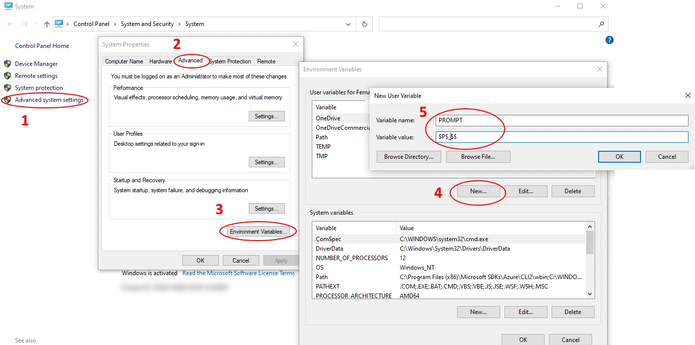 Cambiando el 'prompt' de 'cmd'