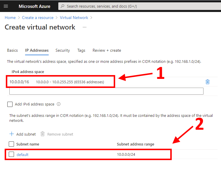 Configure IP ranges