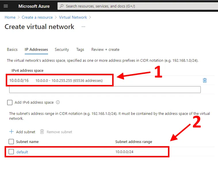 Configure IP ranges